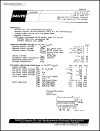 LC7151 datasheet: CMOS Si gate LSi meeting FCC 10-channel standart PLL for cordless telephone LC7151