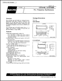 LC72140M datasheet: PLL frequency synthesizer LC72140M