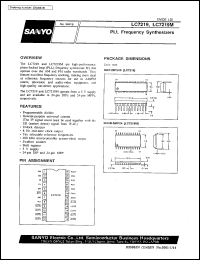 LC7219 datasheet: PLL frequency synthesizer LC7219