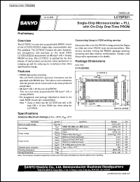 LC72P321 datasheet: One-time programmable ROM single-chip PLL plus microcontroller LC72P321