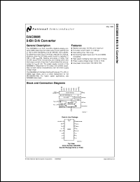 DAC0808LCMX datasheet: 8-Bit D/A Converter DAC0808LCMX