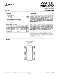 CDP1823C datasheet: 128-Word x 8-Bit LSI Static RAM CDP1823C