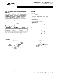 RF1S25N06SM datasheet: 25A, 60V, 0.047 Ohm, N-Channel Power MOSFETs RF1S25N06SM