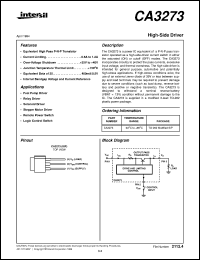 CA3273 datasheet: High-Side Driver CA3273