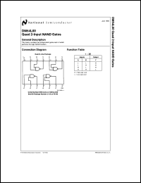 DM54L00J/883 datasheet: Quad 2-Input NAND Gate DM54L00J/883