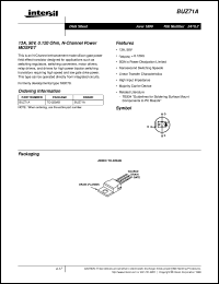 BUZ71A datasheet: 13A, 50V, 0.120 Ohm, N-Channel Power MOSFET BUZ71A