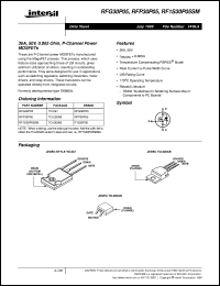 RFG30P05 datasheet: 30A, 50V, 0.065 Ohm, P-Channel Power MOSFETs RFG30P05