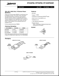 RFG30P06 datasheet: 30A, 60V, 0.065 Ohm, P-Channel Power MOSFETs RFG30P06