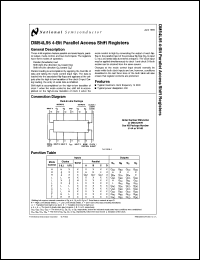 DM54L95J/883 datasheet: 4-Bit Parallel Access Shift Register DM54L95J/883