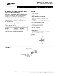 RFP4N05L datasheet: 4A, 50V and 60V, 0.800 Ohm, Logic Level, N-Channel Power MOSFETs RFP4N05L