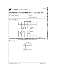 DM54LS08J-MLS datasheet: Quad 2-Input AND Gate DM54LS08J-MLS
