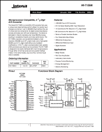 HI-7159A datasheet: Microprocessor-Compatible, 5- 1/2 Digit A/D Converter HI-7159A