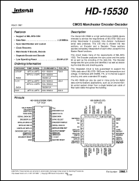HD-15530 datasheet: CMOS Manchester Encoder-Decoder HD-15530