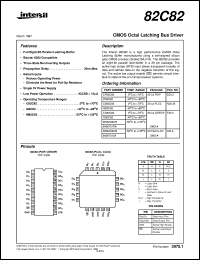 82C82 datasheet: CMOS Octal Latching Bus Driver 82C82