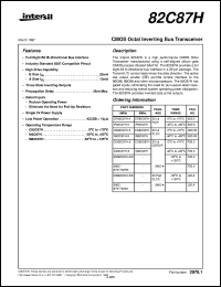 82C87H datasheet: CMOS Octal Inverting Bus Transceiver 82C87H