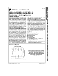 DM54LS161AJ-MLS datasheet: Synchronous 4-Bit Binary Counter with Asynchronous Clear DM54LS161AJ-MLS