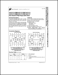 DM54LS174J-MLS datasheet: Hex D Flip-Flop with Clear DM54LS174J-MLS