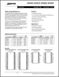 DG508A datasheet: CMOS Analog Multiplexers DG508A