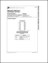 DM54LS273J-MLS datasheet: 8-Bit Register with Clear DM54LS273J-MLS