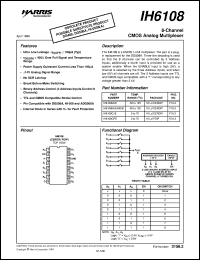 IH6108 datasheet: 8-Channel CMOS Analog Multiplexer IH6108