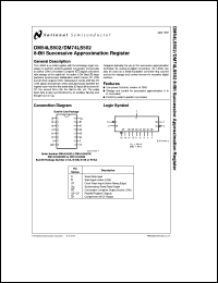 5962-9080001MEA datasheet: 8-Bit Successive Approximation Register 5962-9080001MEA