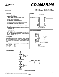 CD4068BMS datasheet: Radiation Hardened CMOS 8 Input NAND/AND Gate CD4068BMS