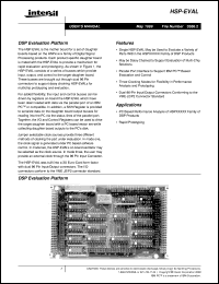 HSP-EVAL datasheet: DSP Evaluation Platform HSP-EVAL