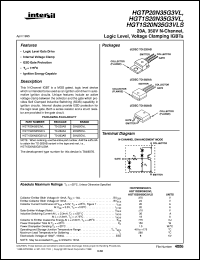 HGT1S20N35G3VLS datasheet: 350V, 20A Ignition IGBT HGT1S20N35G3VLS