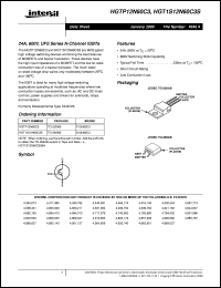 HGT1S12N60C3S datasheet: 24A, 600V, UFS Series N-Channel IGBTs HGT1S12N60C3S