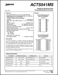 ACTS541MS datasheet: Radiation Hardened Octal Three-State Buffer/Line Driver ACTS541MS