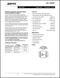 HS-1100RH datasheet: Radiation Hardened, Ultra High Speed Current Feedback Amplifier HS-1100RH