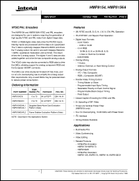 HMP8156A datasheet: NTSC/PAL Encoders HMP8156A