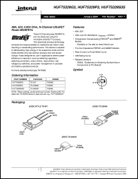 HUF75329G3 datasheet: 49A, 55V, 0.024 Ohm, N-Channel UltraFET Power MOSFETs HUF75329G3