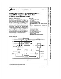 DP8440VX-40 datasheet: Programmable 16 Mbit DRAM Controller [Life-time buy] DP8440VX-40