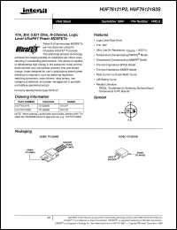 HUF76121S3S datasheet: 47A, 30V, 0.021 Ohm, N-Channel, Logic Level UltraFET Power MOSFETs HUF76121S3S