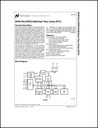 DP8572AVX datasheet: Real Time Clock (RTC) [Life-time buy] DP8572AVX