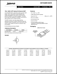 HGTG30N120CN datasheet: 75A, 1200V, NPT Series N-Channel IGBT HGTG30N120CN