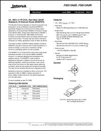 FSS13A0D datasheet: 2A, 100V, 0.170 Ohm, Rad Hard, SEGR Resistant, N-Channel Power MOSFETs FSS13A0D