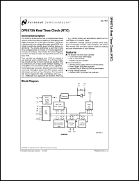 DP8573AN datasheet: Real Time Clock (RTC) DP8573AN