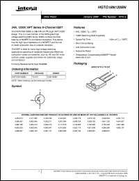 HGTG18N120BN datasheet: 54A, 1200V, NPT Series N-Channel IGBT HGTG18N120BN