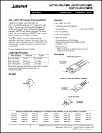 HGT1S10N120BNS datasheet: 35A, 1200V, NPT Series N-Channel IGBT HGT1S10N120BNS