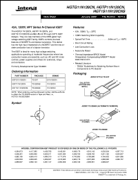 HGTP11N120CN datasheet: 43A, 1200V, NPT Series N-Channel IGBT HGTP11N120CN