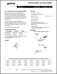 HGTP5N120BN datasheet: 21A, 1200V, NPT Series N-Channel IGBTs HGTP5N120BN