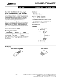 RF3S49092SM datasheet: 20A/10A, 12V, 0.060/0.140 Ohm, Logic Level, Complementary Power MOSFET RF3S49092SM