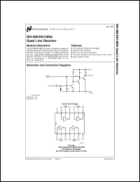 DS1489AMX datasheet: Quad Line Receiver DS1489AMX