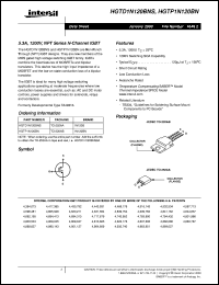 HGTD1N120BNS datasheet: 5.3A, 1200V, NPT Series N-Channel IGBT HGTD1N120BNS