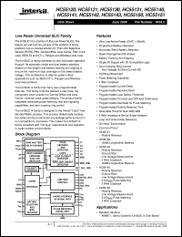 HC55141 datasheet: Low Power Universal SLIC Family HC55141