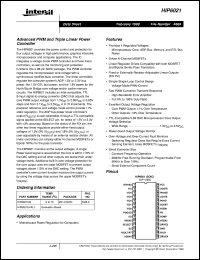 HIP6021 datasheet: Advanced PWM and Triple Linear Power Controller HIP6021