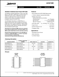 ACS21MS datasheet: Radiation Hardened Dual 4-Input AND Gate ACS21MS