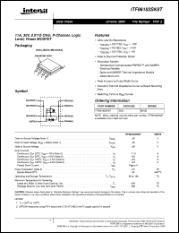 ITF86182SK8T datasheet: 11A, 30V, 0.0115 Ohm, P-Channel, Logic Level, Power MOSFET ITF86182SK8T